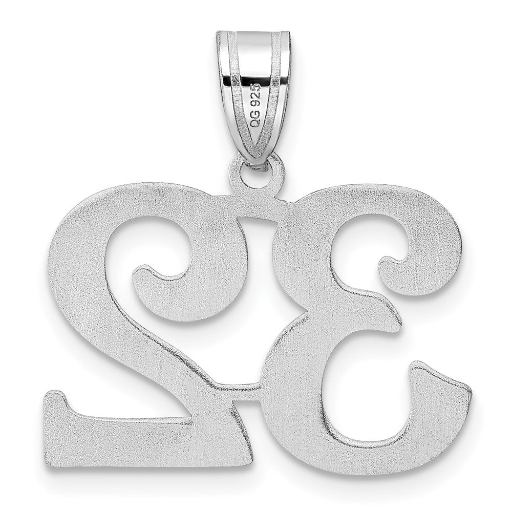 14kw Polished Number 32 Pendant
