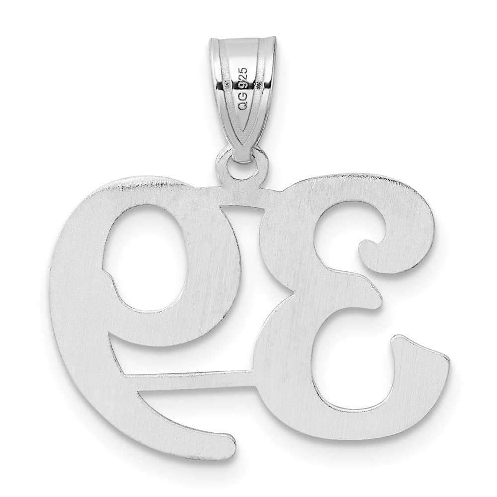 14kw Polished Number 39 Pendant
