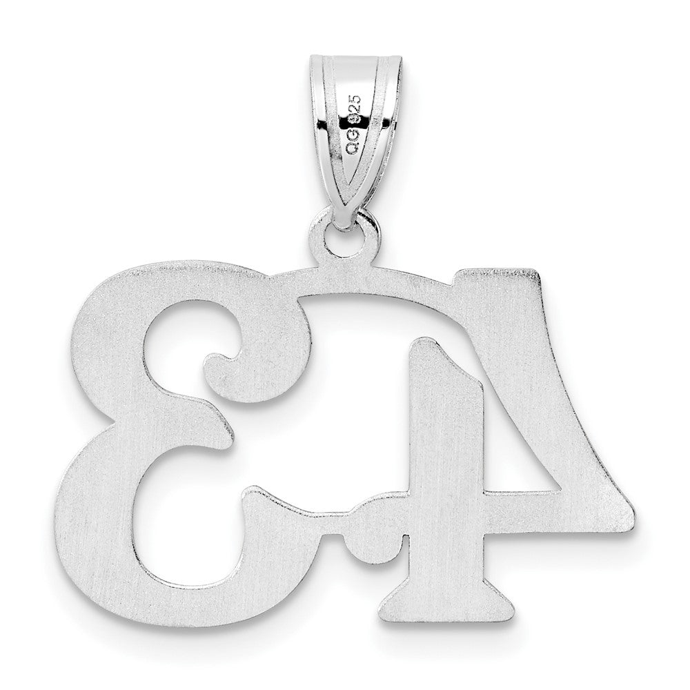 14kw Polished Number 43 Pendant