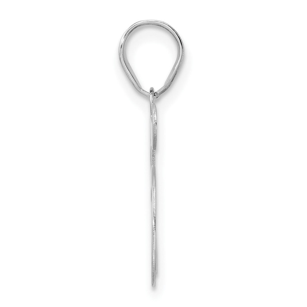14kw Polished Number 45 Pendant