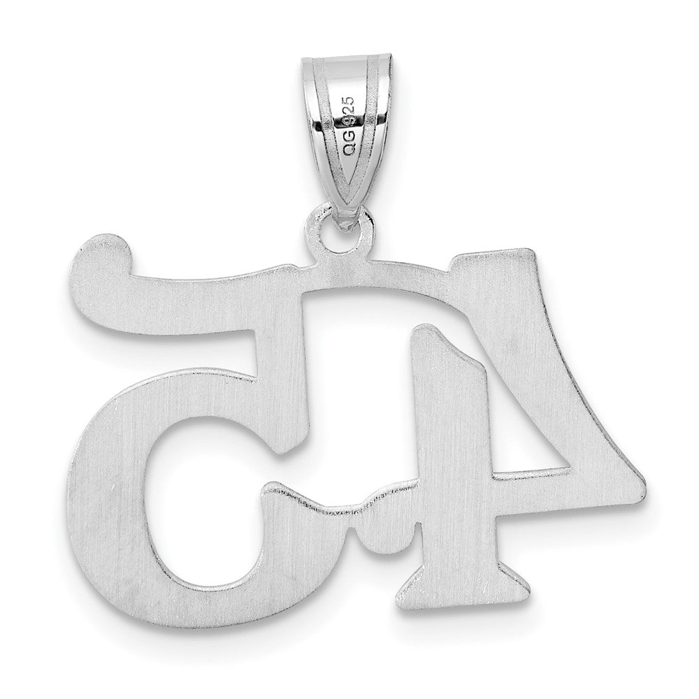 14kw Polished Number 45 Pendant