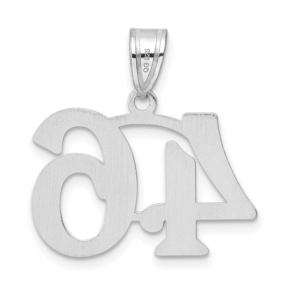 14kw Polished Number 46 Pendant