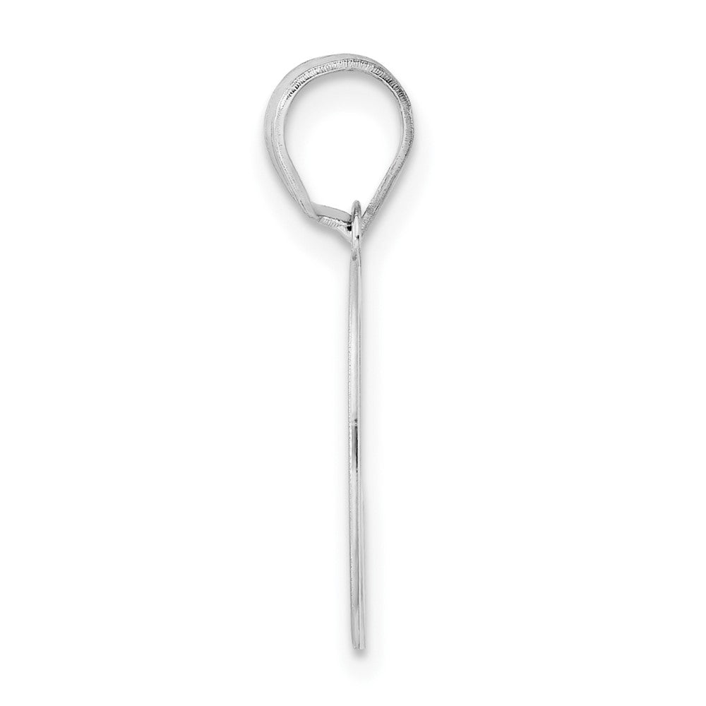 14kw Polished Number 50 Pendant