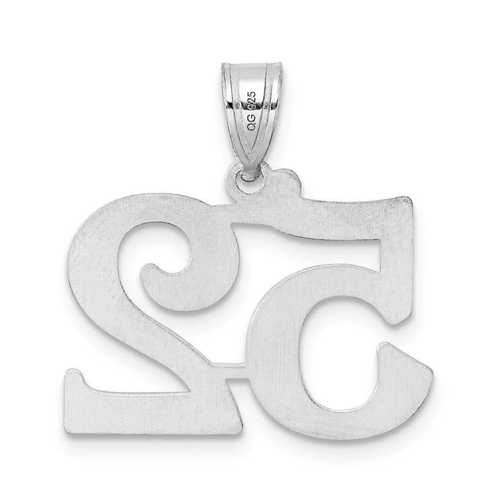 14kw Polished Number 52 Pendant
