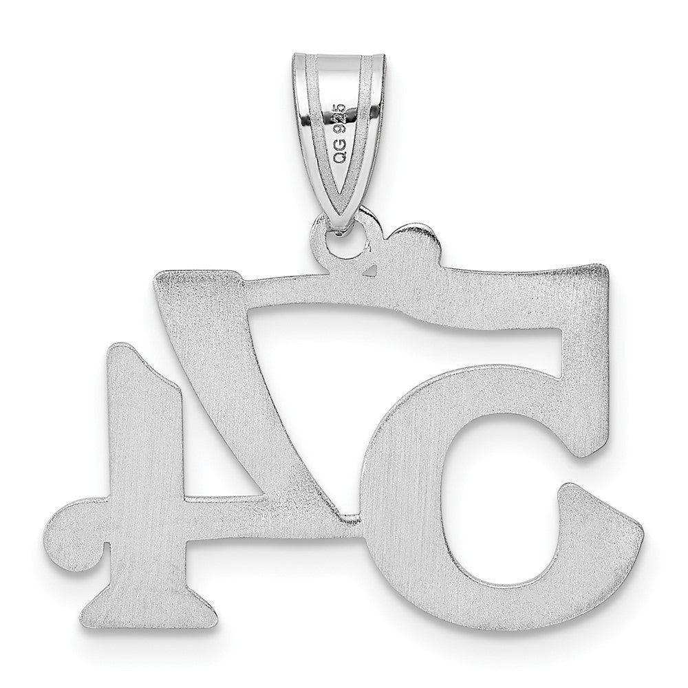 14kw Polished Number 54 Pendant
