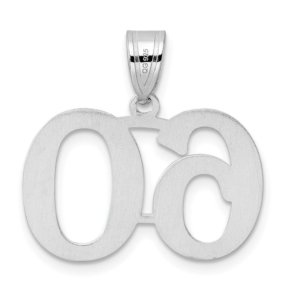 14kw Polished Number 60 Pendant