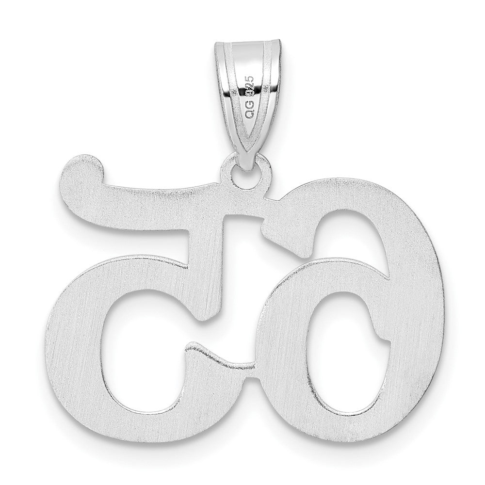 14kw Polished Number 65 Pendant