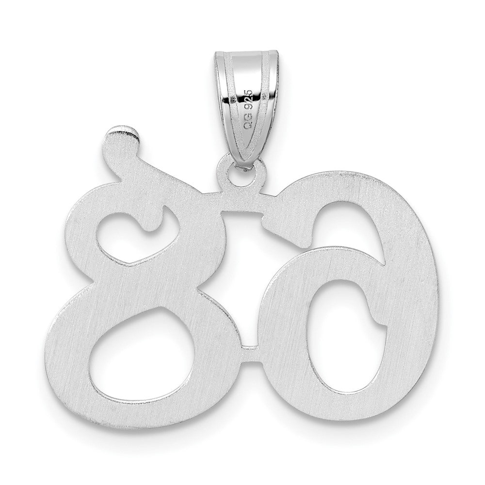 14kw Polished Number 68 Pendant