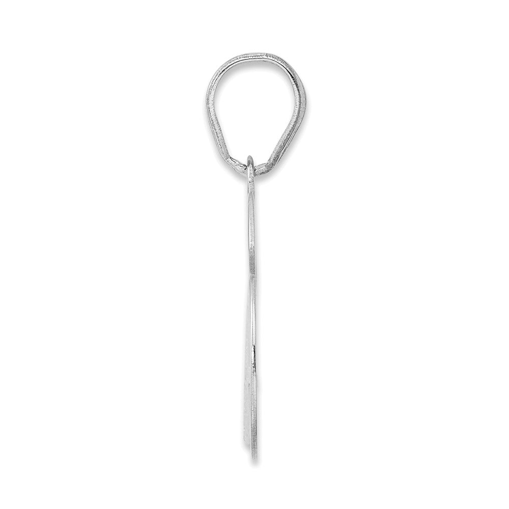 14kw Polished Number 76 Pendant