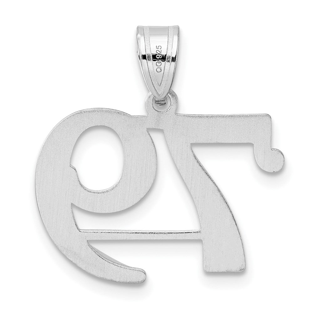 14kw Polished Number 79 Pendant