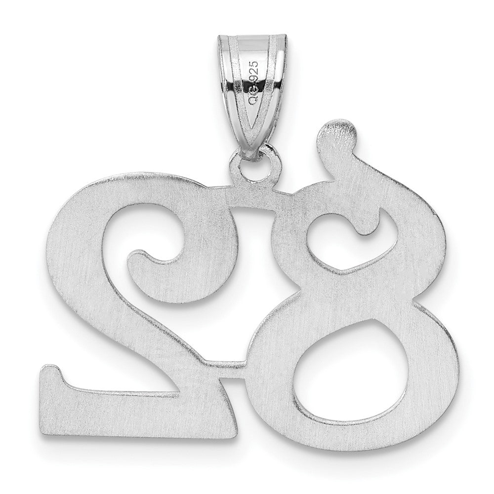 14kw Polished Number 82 Pendant