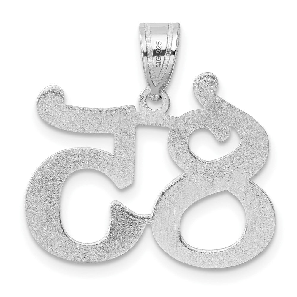 14kw Polished Number 85 Pendant