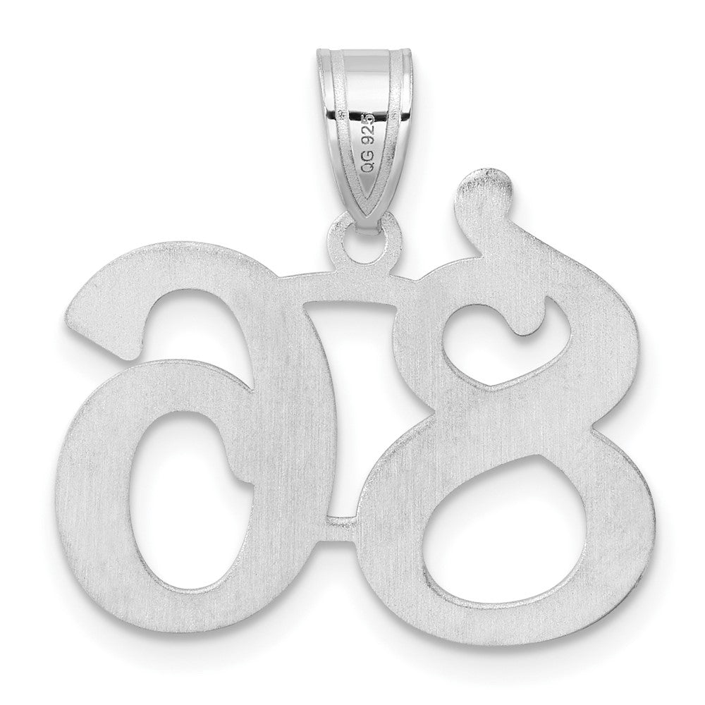 14kw Polished Number 86 Pendant
