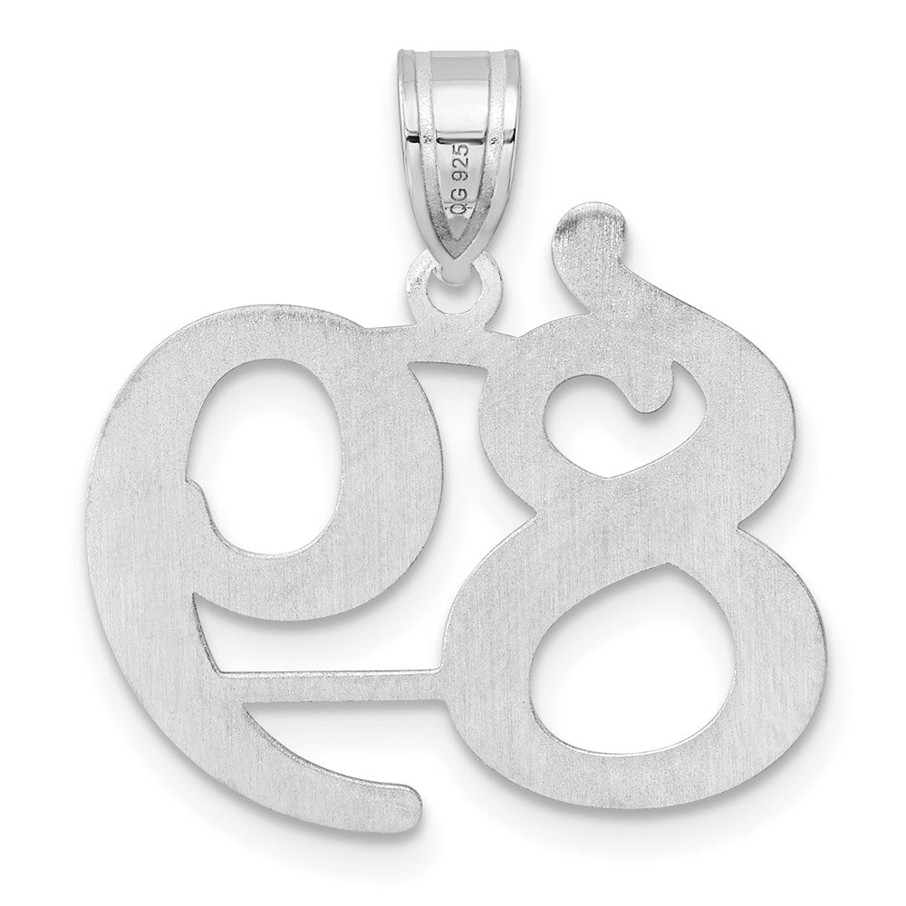 14kw Polished Number 89 Pendant