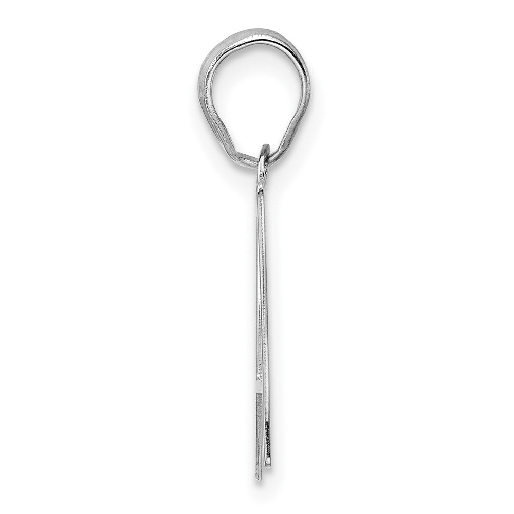 14kw Polished Number 97 Pendant