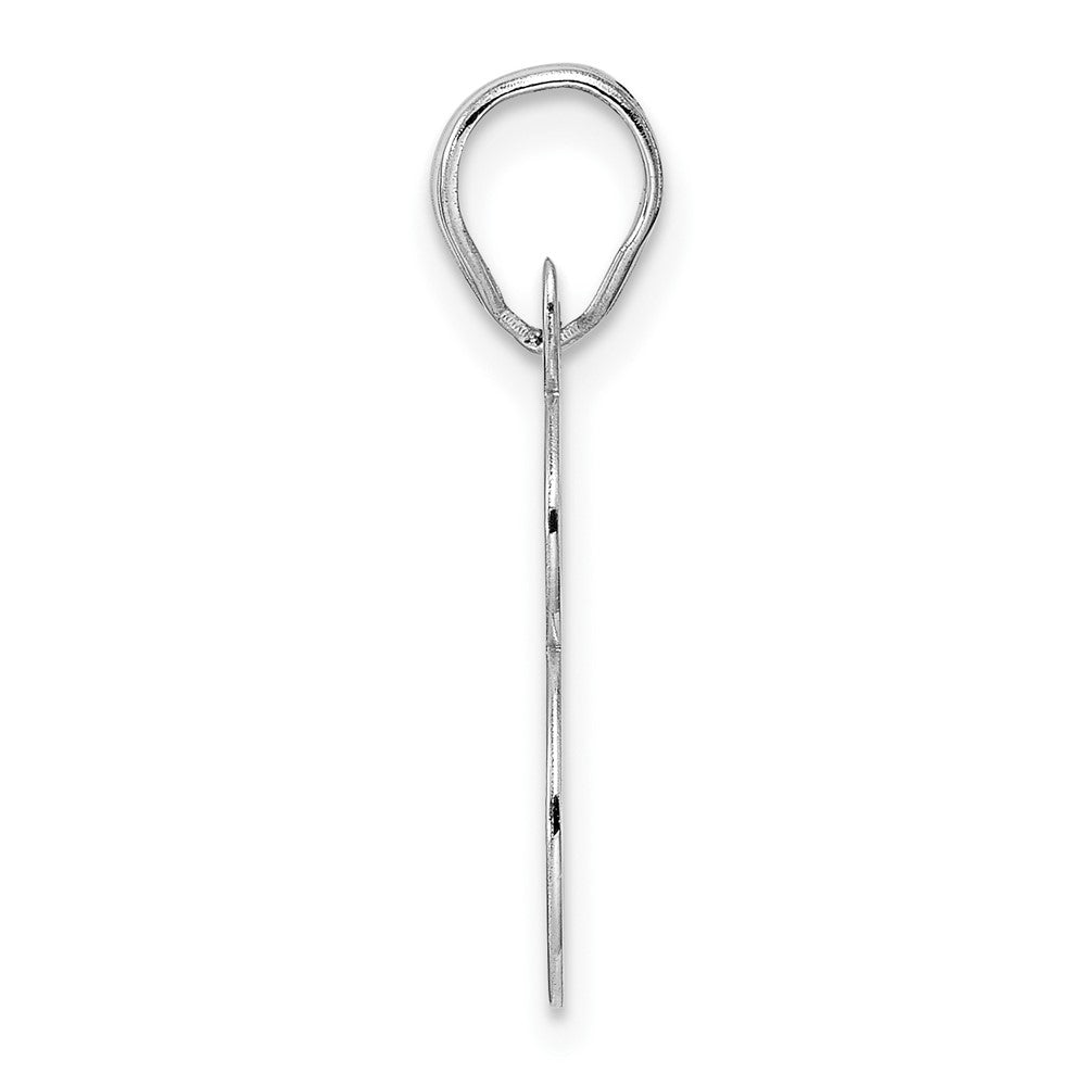 14kw Polished Number 98 Pendant