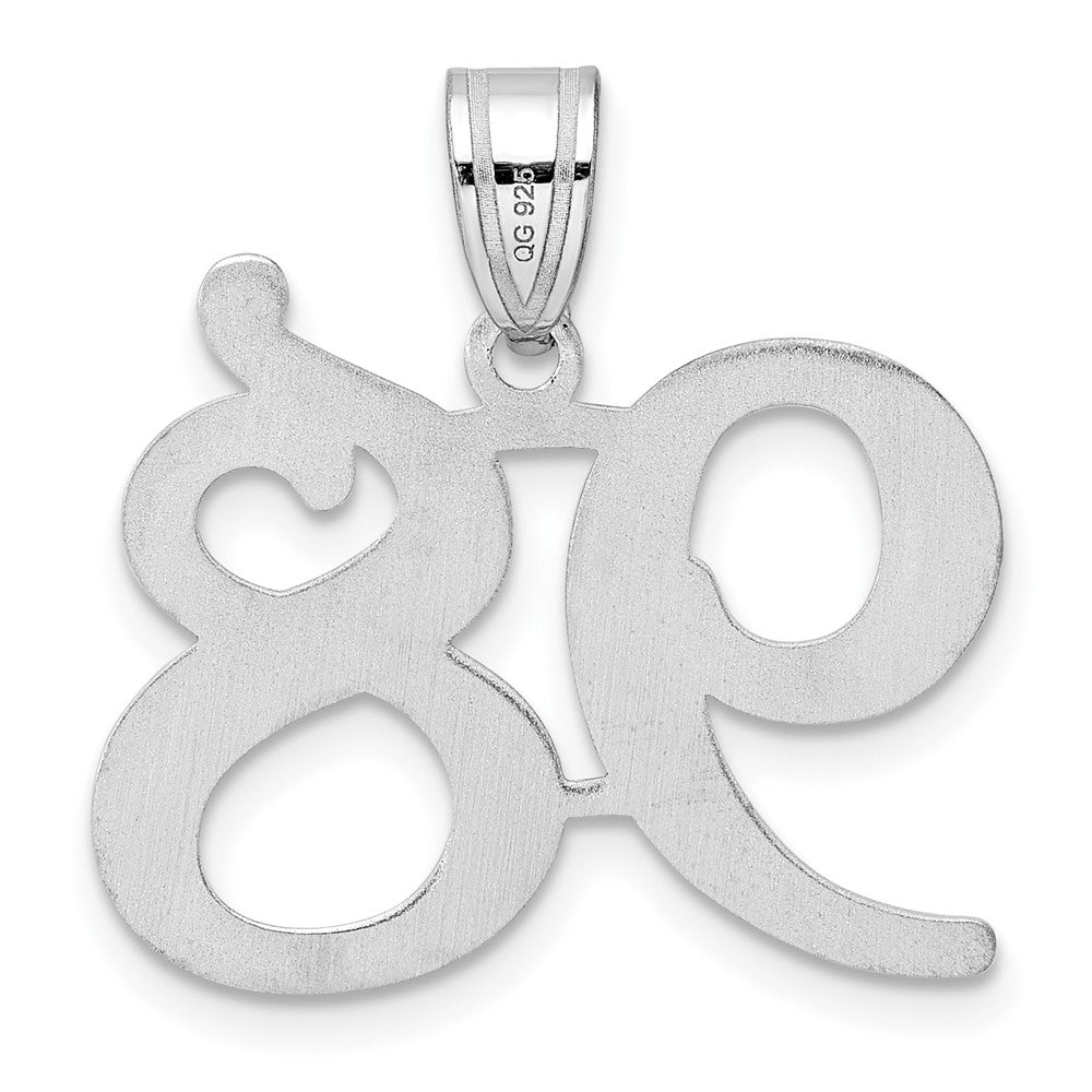 14kw Polished Number 98 Pendant