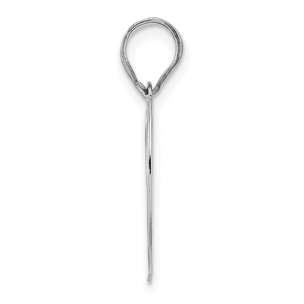 14kw Polished Number 99 Pendant