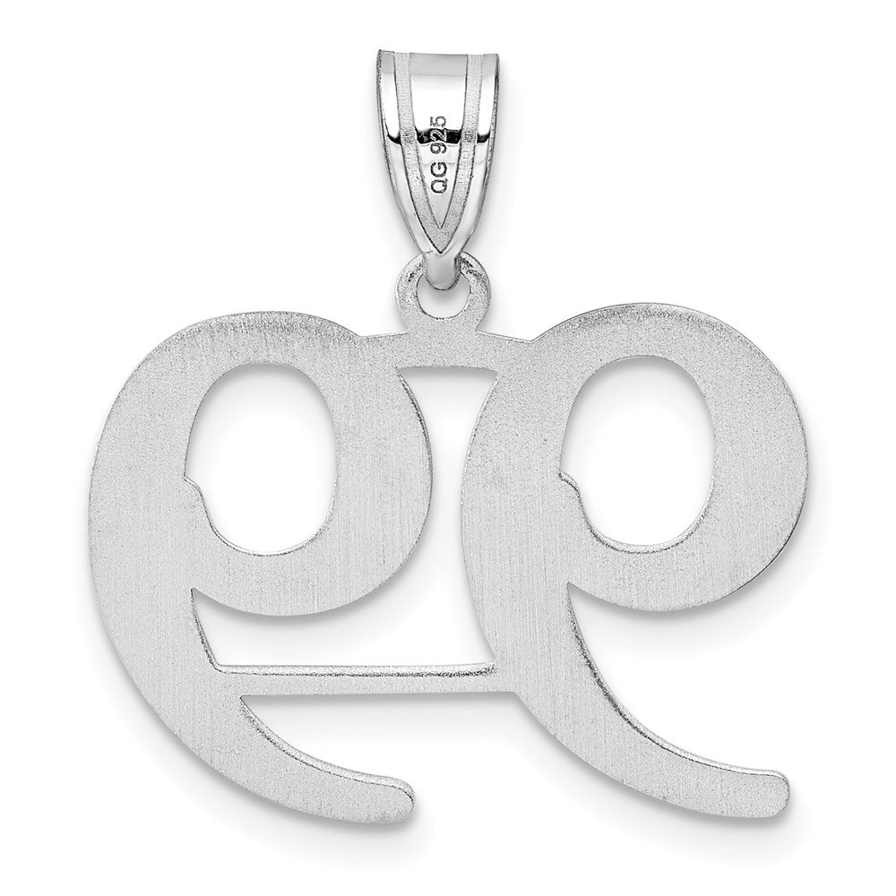 14kw Polished Number 99 Pendant
