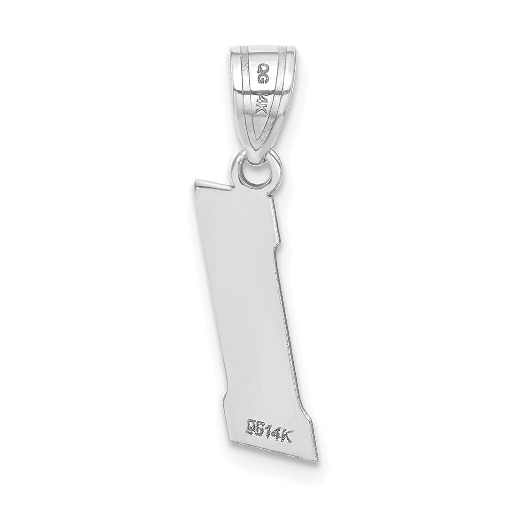 14kw Polished Block Number 1 Pendant