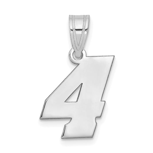 14kw Polished Block Number 4 Pendant