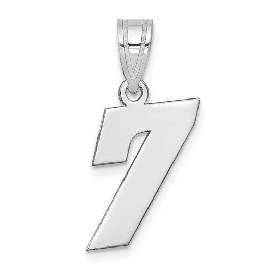 14kw Polished Block Number 7 Pendant
