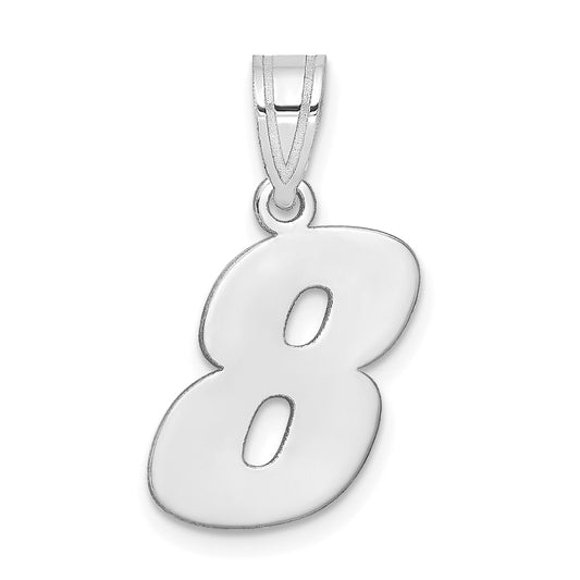 14kw Polished Block Number 8 Pendant