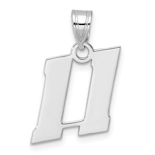 14kw Polished Block Number 11 Pendant