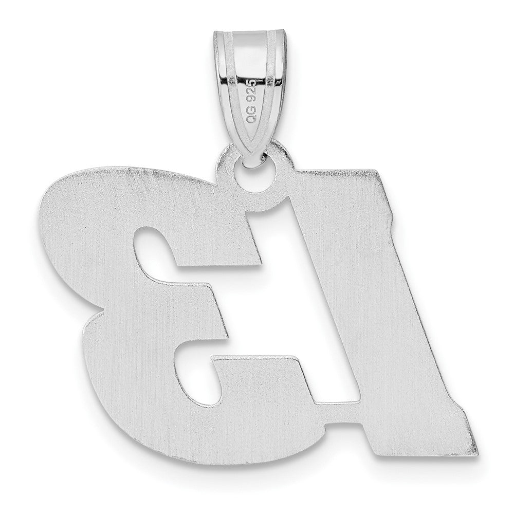 14kw Polished Block Number 13 Pendant