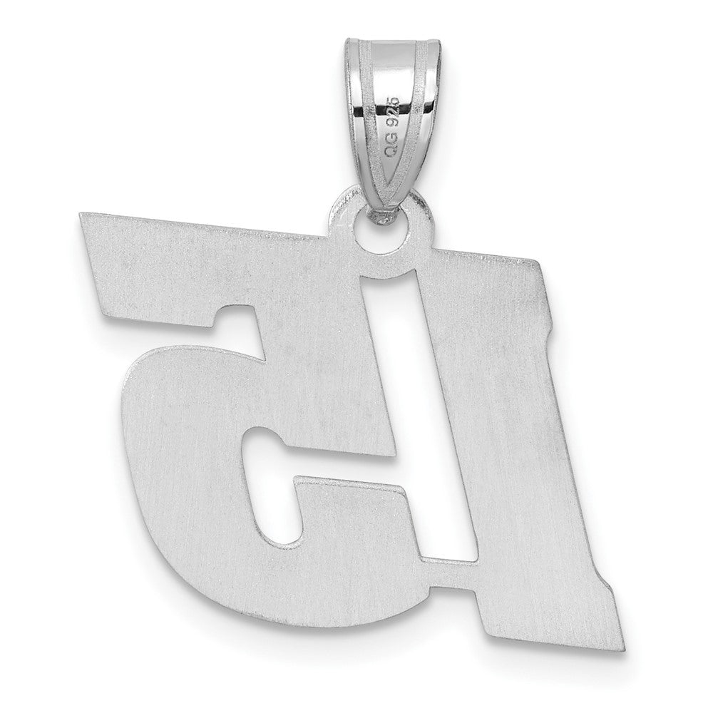 14kw Polished Block Number 15 Pendant