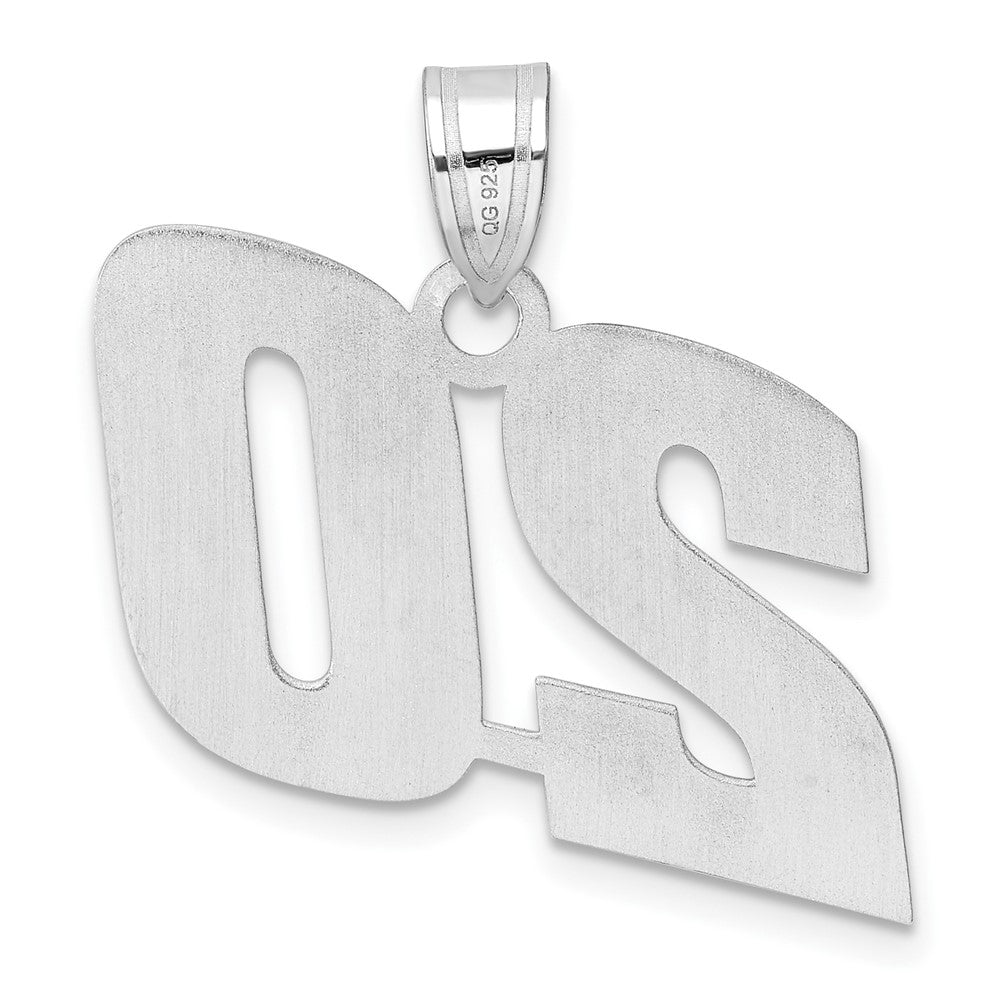 14kw Polished Block Number 20 Pendant