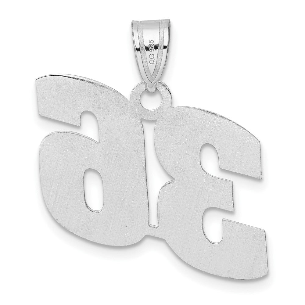 14kw Polished Block Number 36 Pendant