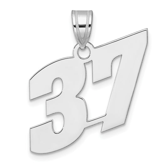 14kw Polished Block Number 37 Pendant