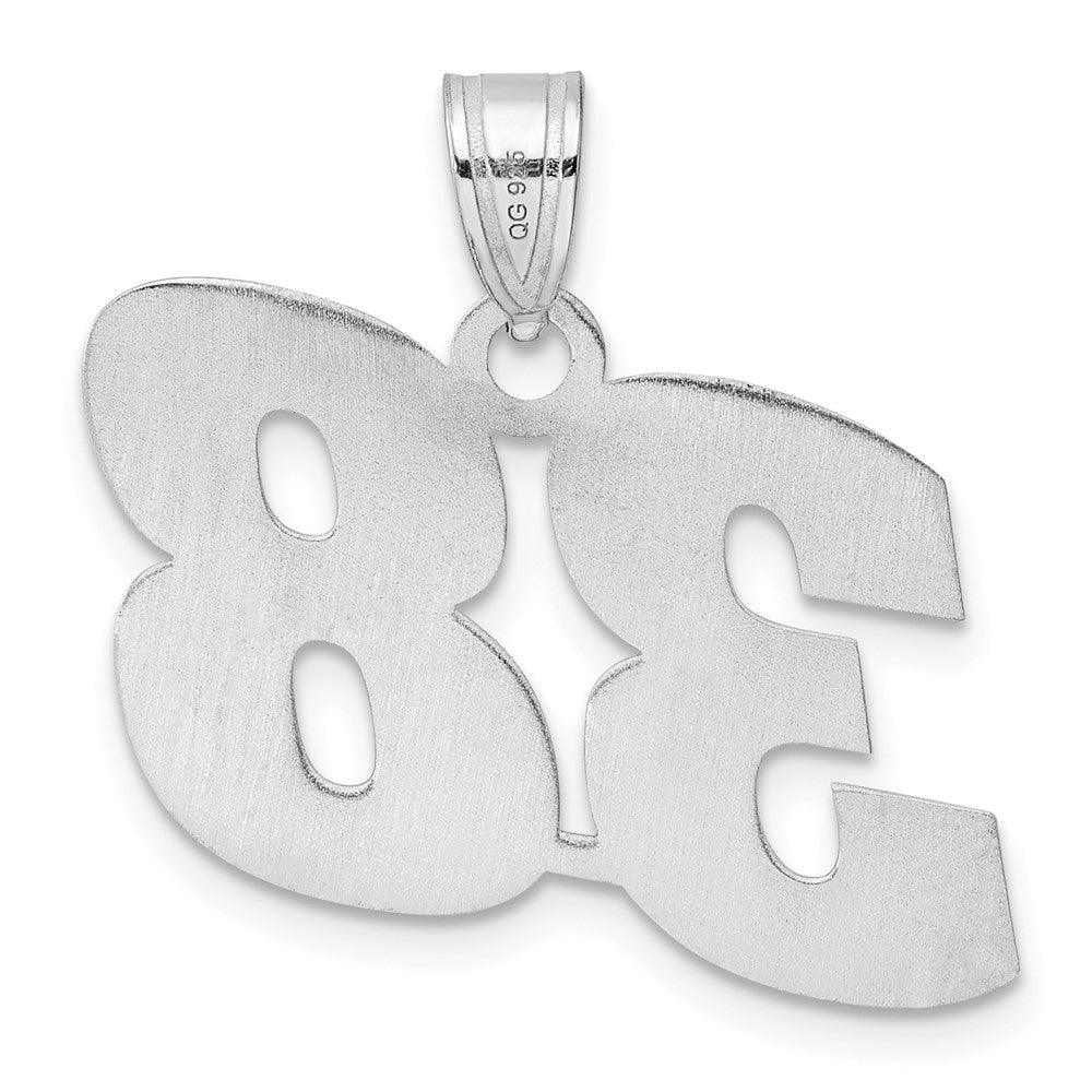 14kw Polished Block Number 38 Pendant