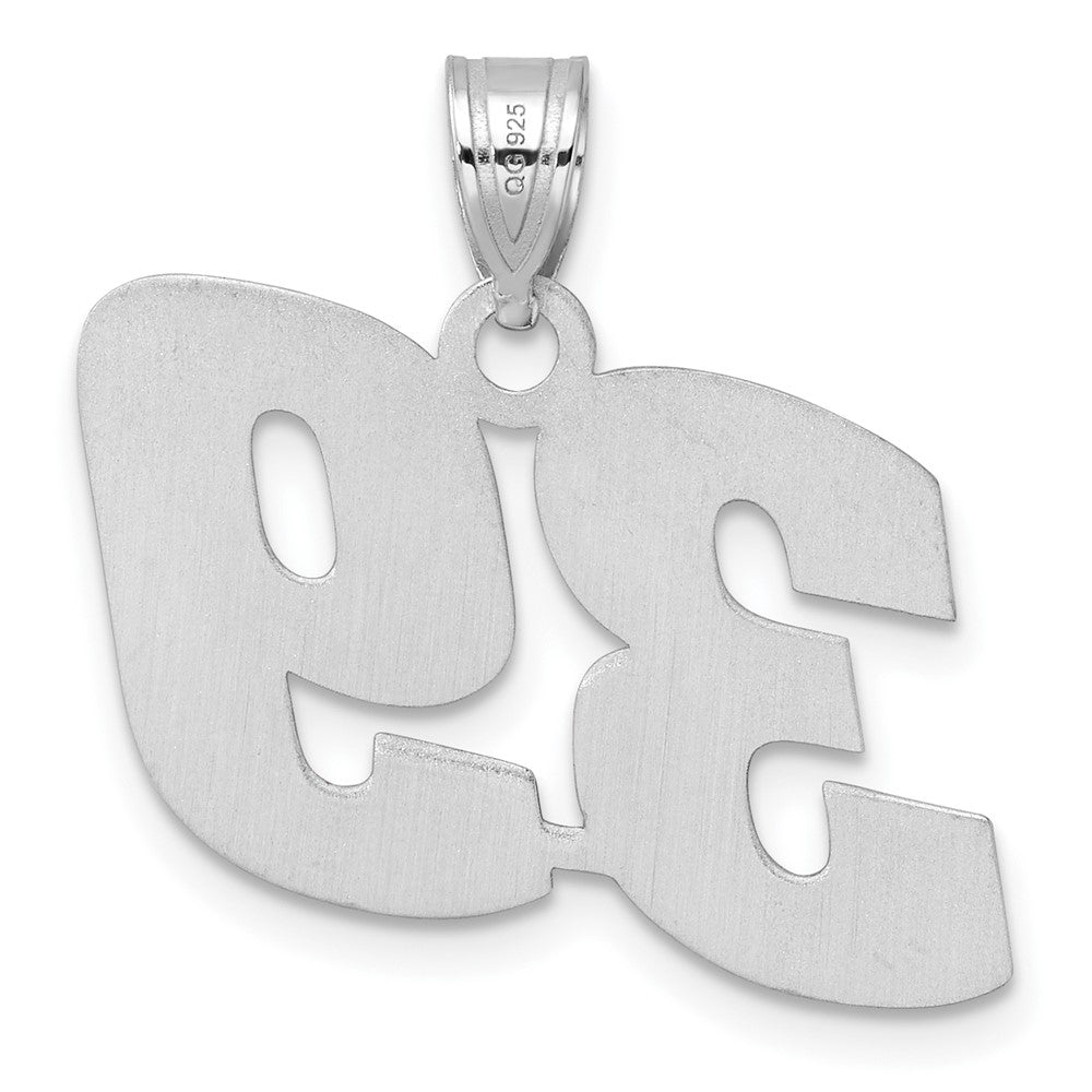14kw Polished Block Number 39 Pendant