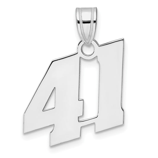 14kw Polished Block Number 41 Pendant