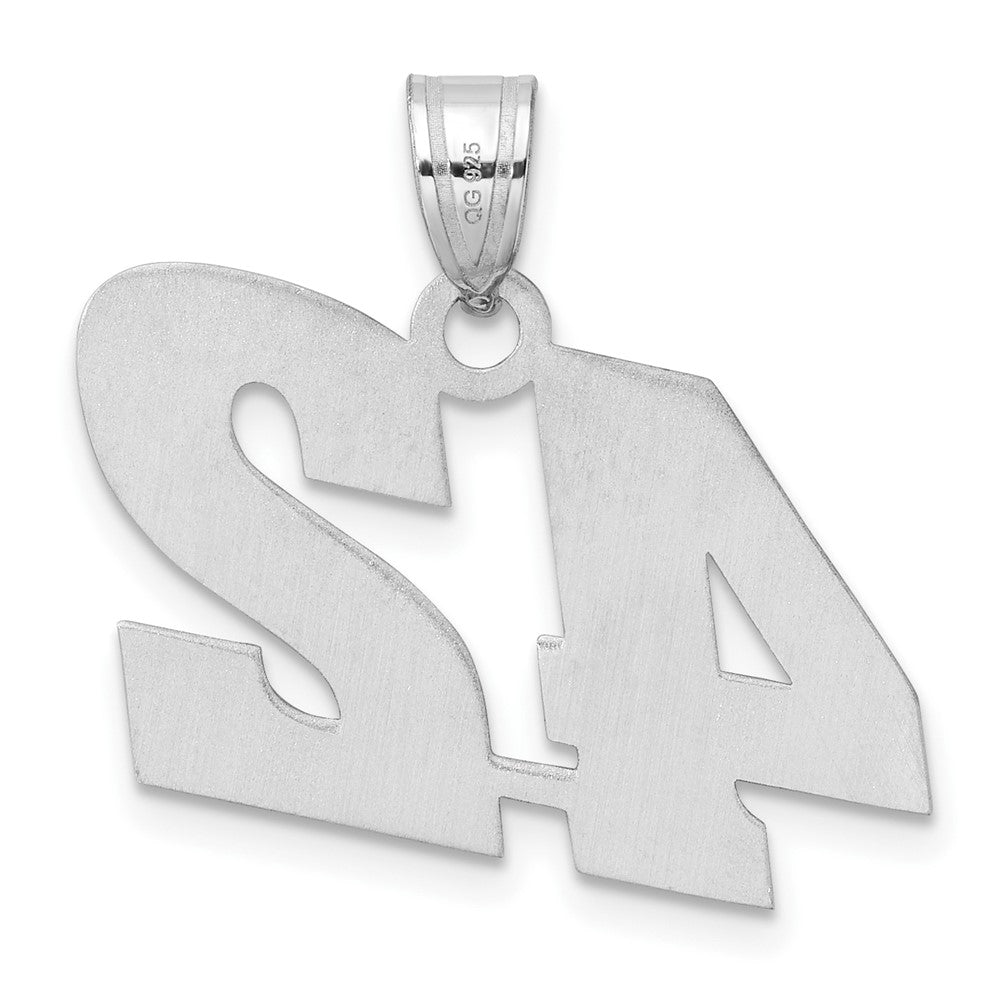 14kw Polished Block Number 42 Pendant