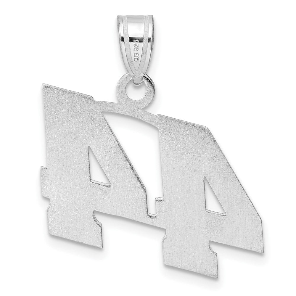 14kw Polished Block Number 44 Pendant