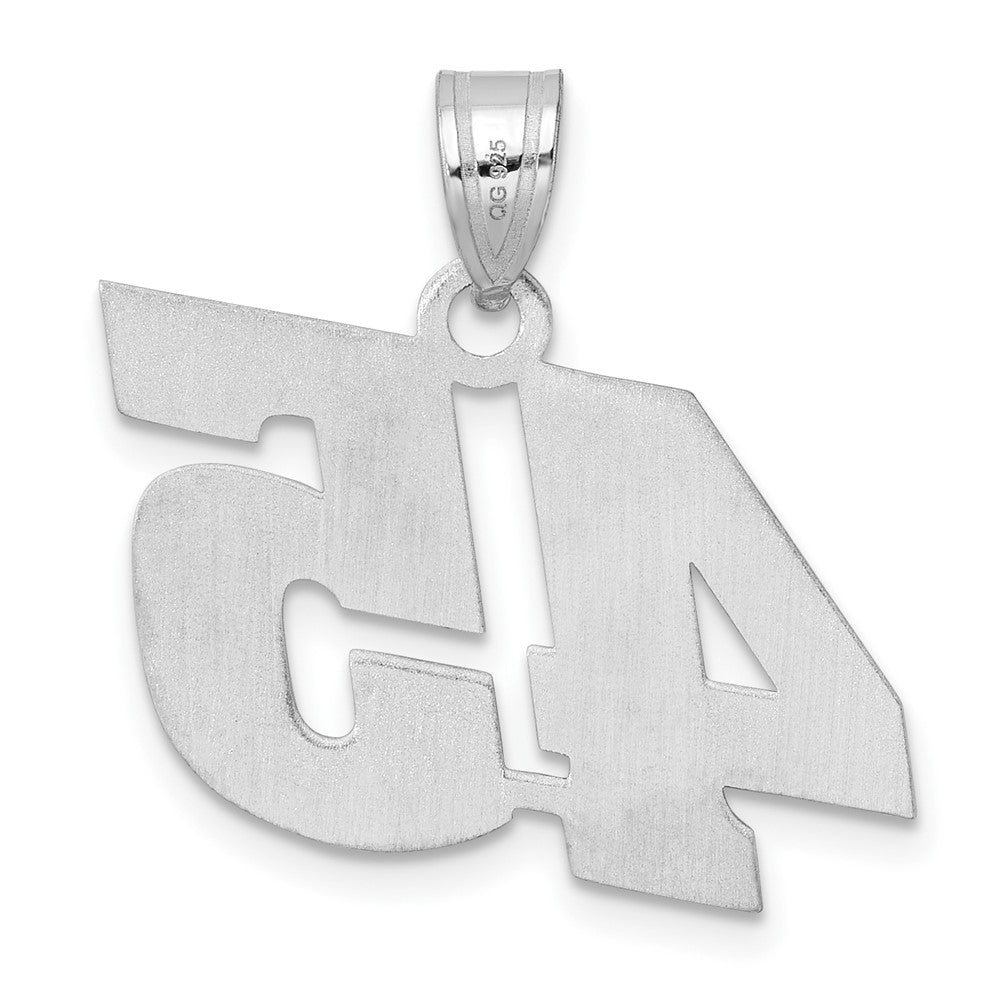 14kw Polished Block Number 45 Pendant