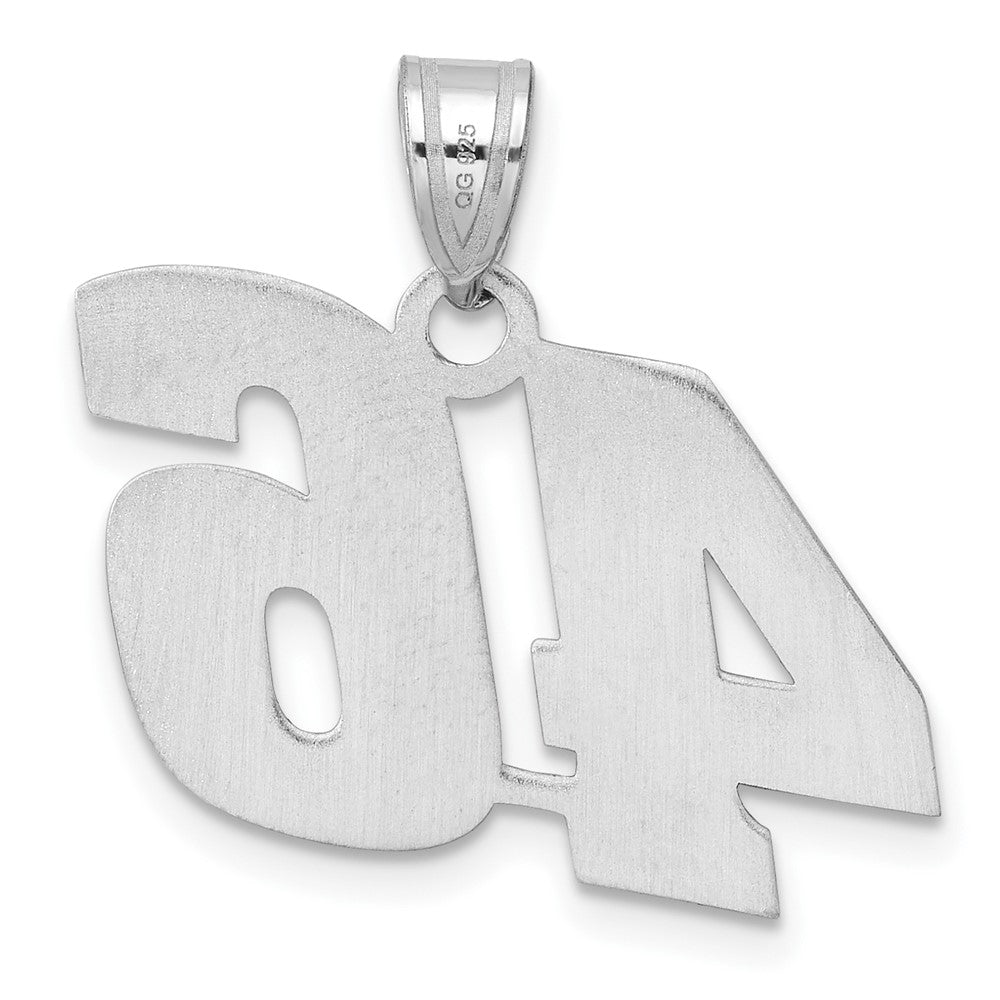 14kw Polished Block Number 46 Pendant