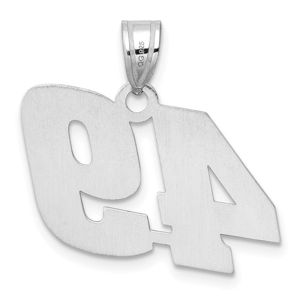 14kw Polished Block Number 49 Pendant