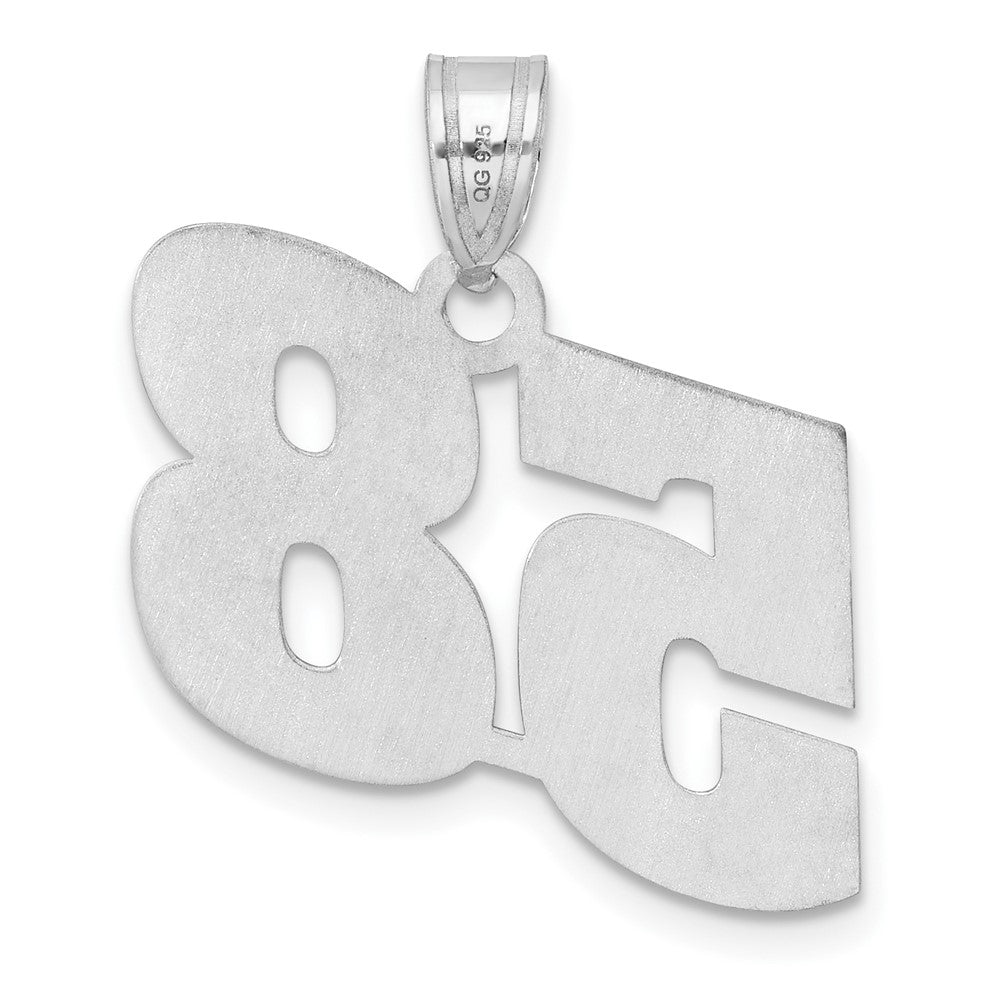 14kw Polished Block Number 58 Pendant