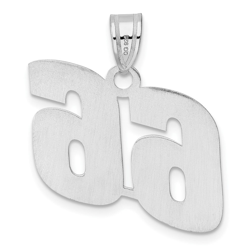 14kw Polished Block Number 66 Pendant