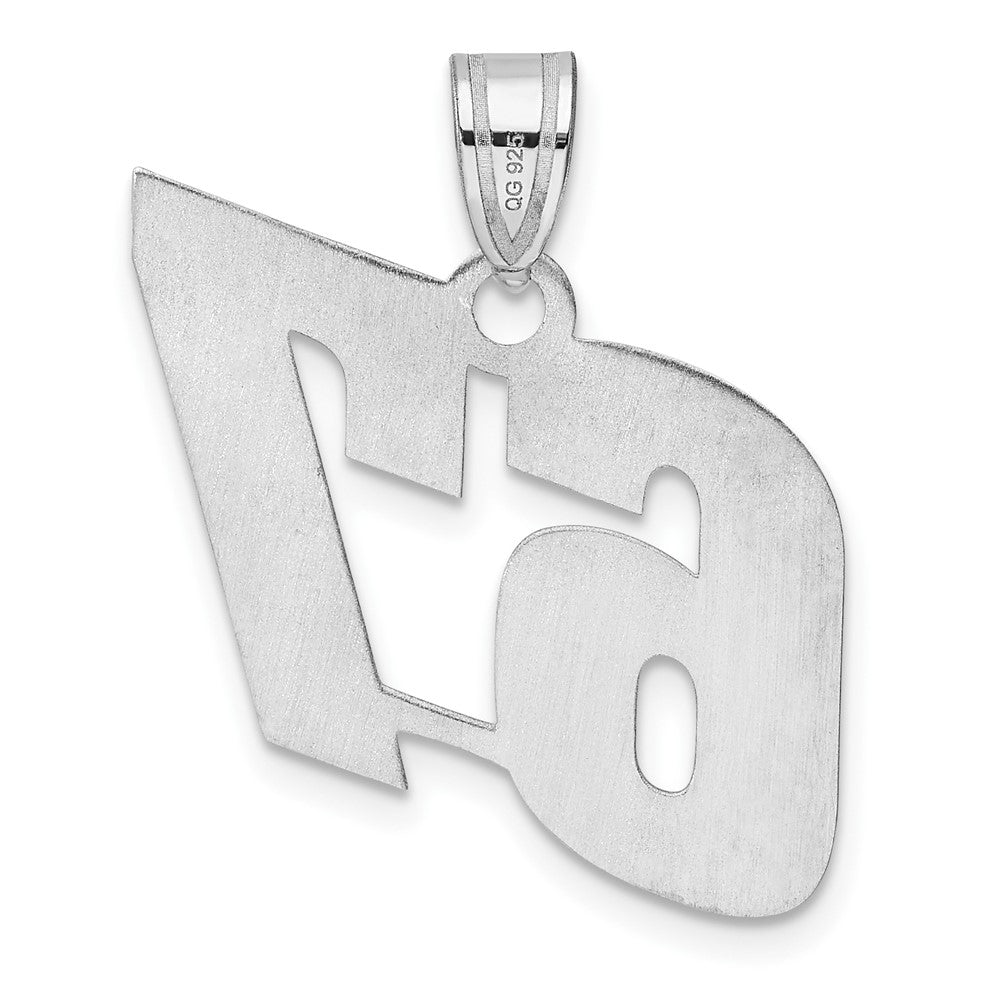 14kw Polished Block Number 67 Pendant