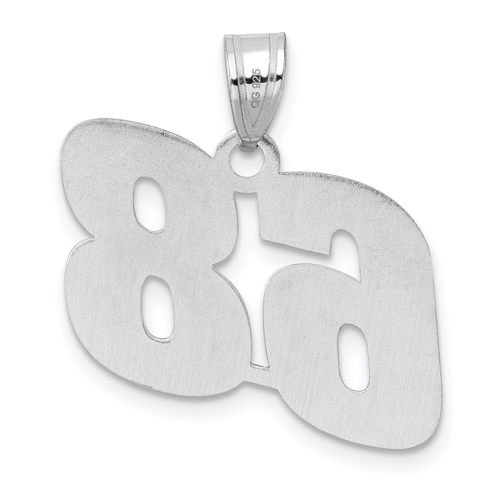 14kw Polished Block Number 68 Pendant