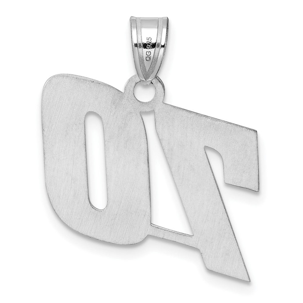 14kw Polished Block Number 70 Pendant