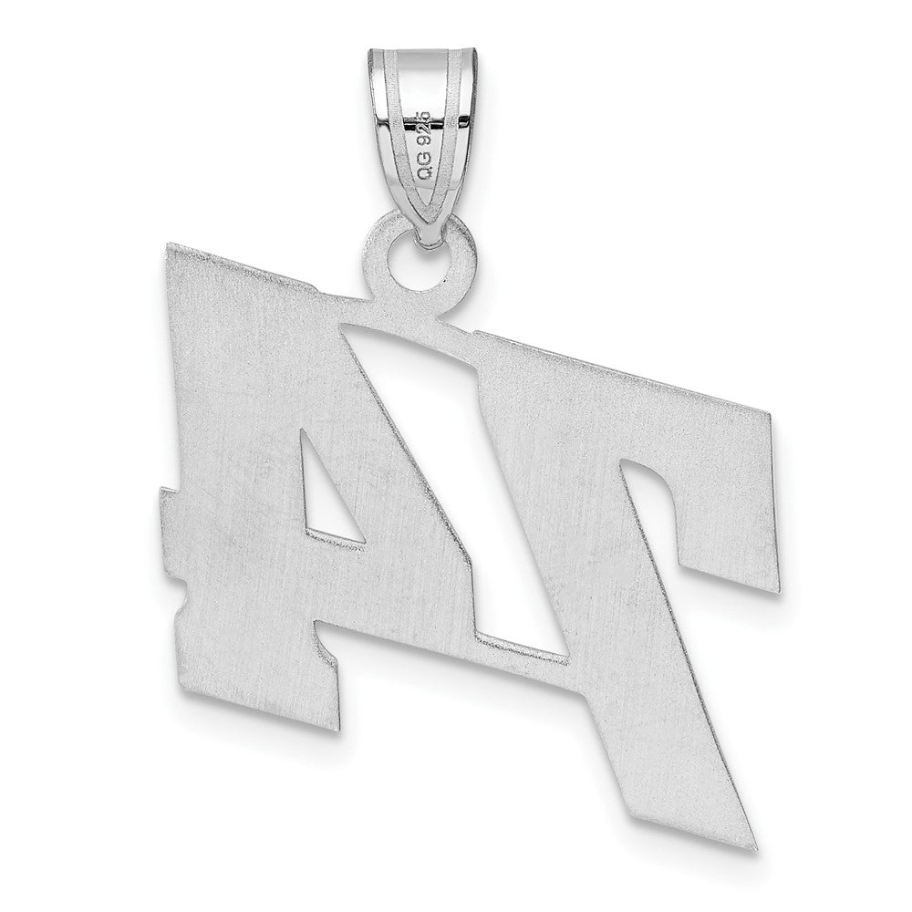 14kw Polished Block Number 74 Pendant