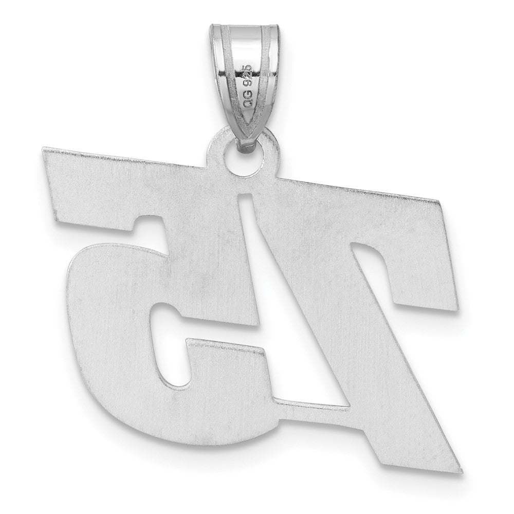14kw Polished Block Number 75 Pendant