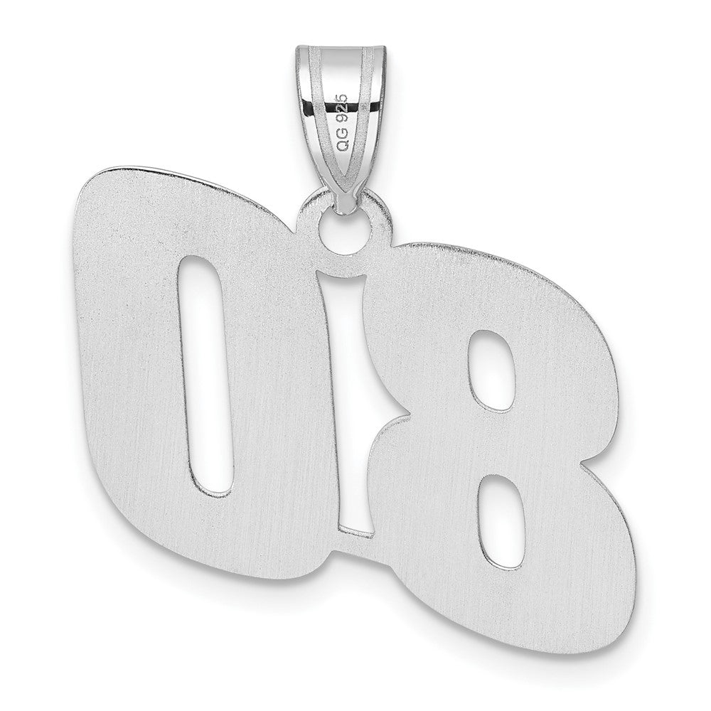 14kw Polished Block Number 80 Pendant