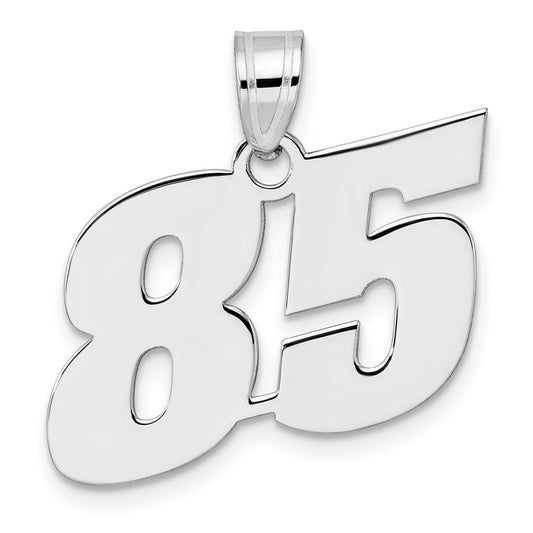 14kw Polished Block Number 85 Pendant